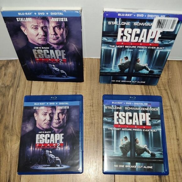 Escape Plan & Escape Plan 2 Hades Movies [ Blu-Ray / DVD / Digital ] - Picture 5 of 6